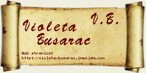 Violeta Busarac vizit kartica